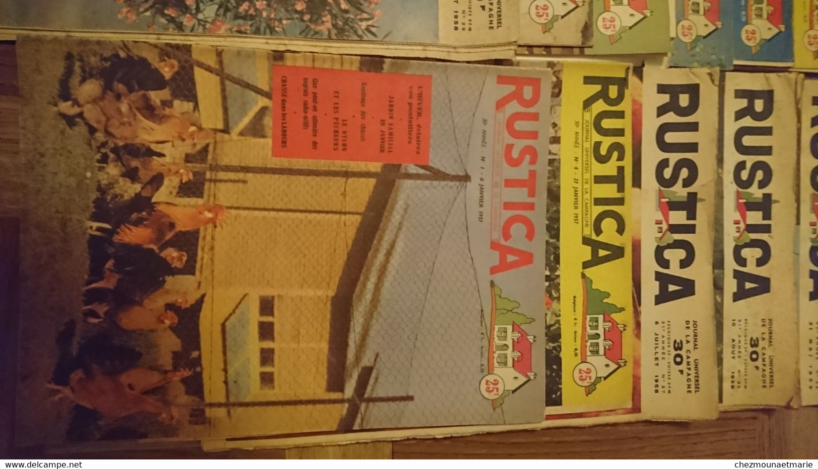 LOT DE 20 RUSTICA ANNÉES DONT 1956 1957 1958 1959 - Documenti Storici