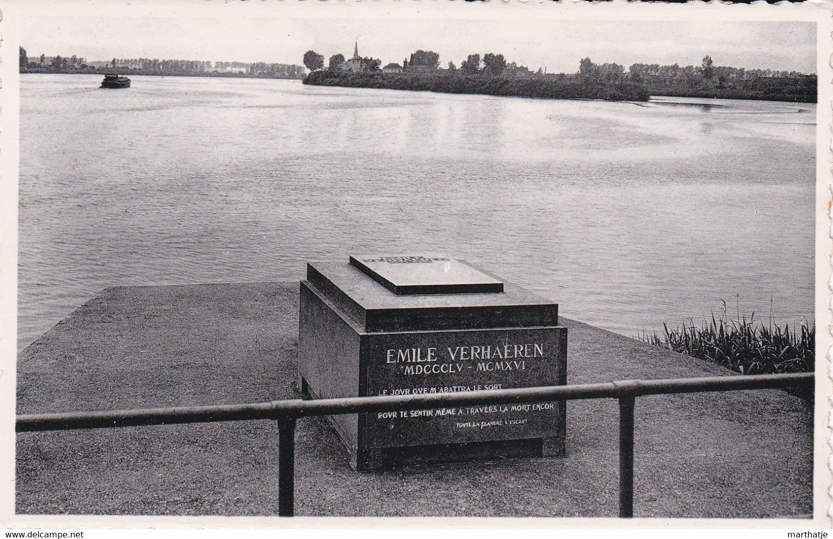 St-Amands Aan/Schelde-"Le Jour Que M'abattra Le Sort. C'est Dans Ton Sol, C'est Sur Tes Bords… (Escaut) E. Verhaeren - Sint-Amands