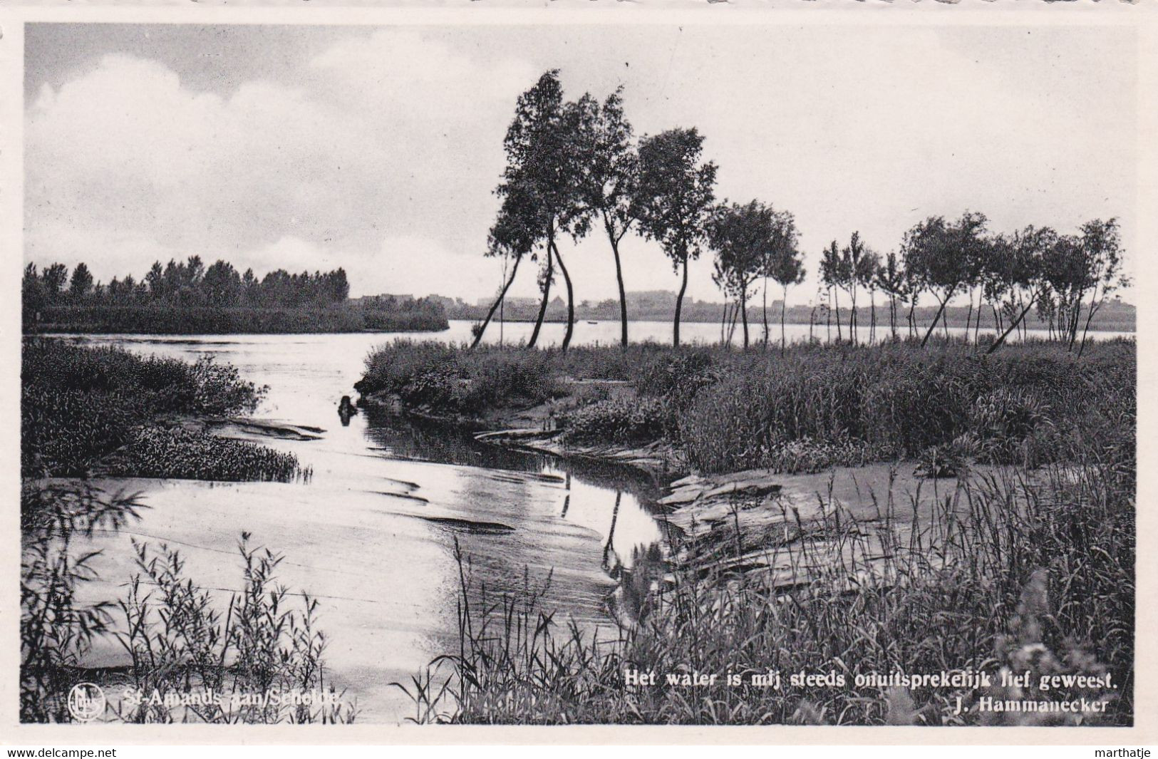 St-Amands Aan/Schelde - Het Water Is Mij Steeds Onuitsprekelijk Lief Geweest - J. Hammenecker - Sint-Amands