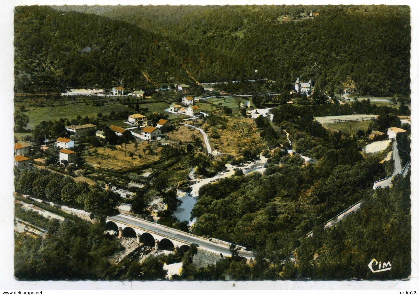 ( CHAMBORIGAUD  )( 30 GARD  ) ( VUE AERIENNE )QUARTIER DE LA PLAINE ROUTE DE GENOLHAC - Chamborigaud