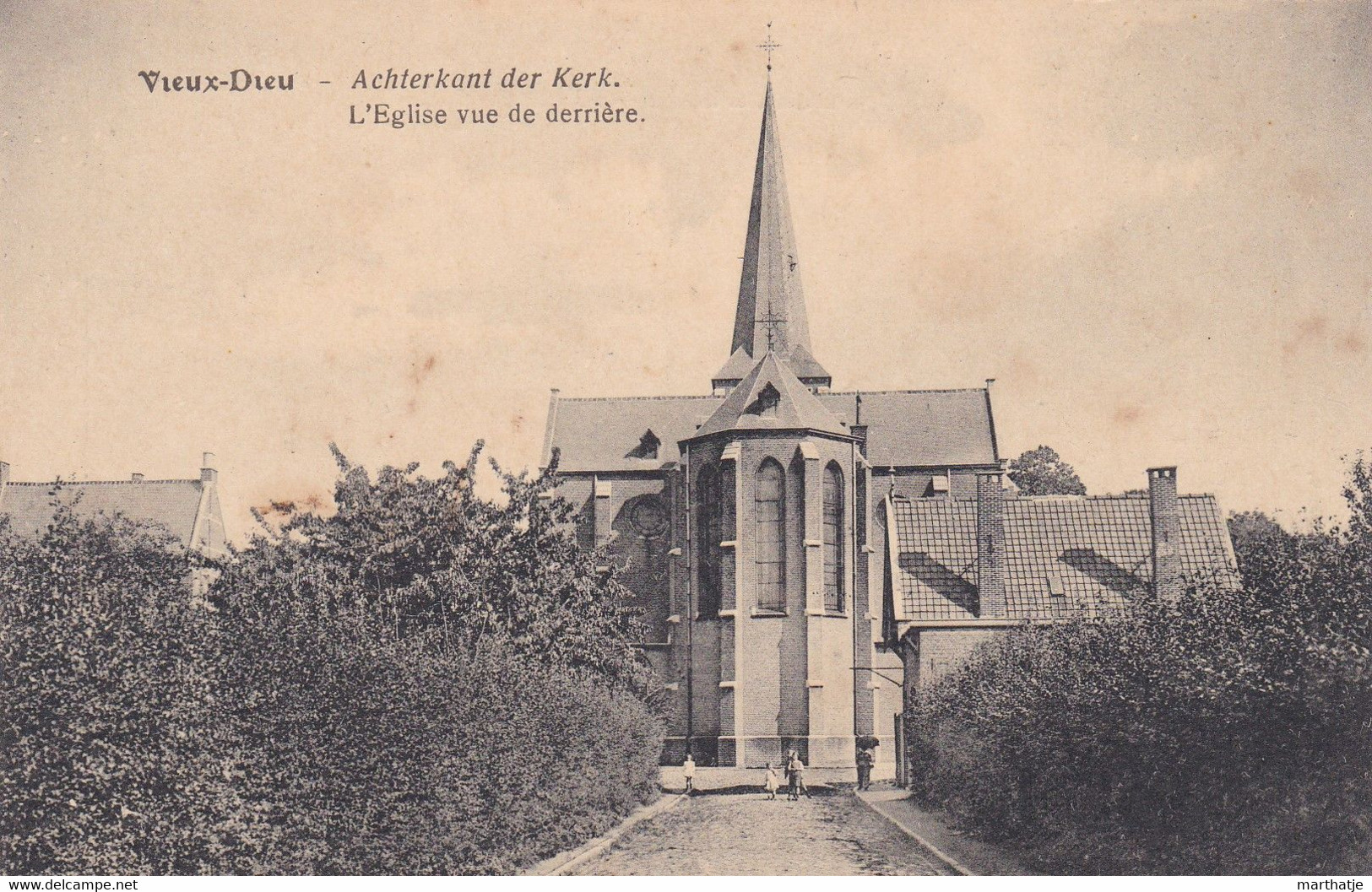 Vieux-Dieu - Achterkant Der Kerk - L'Eglise Vue De Derrière - Mortsel