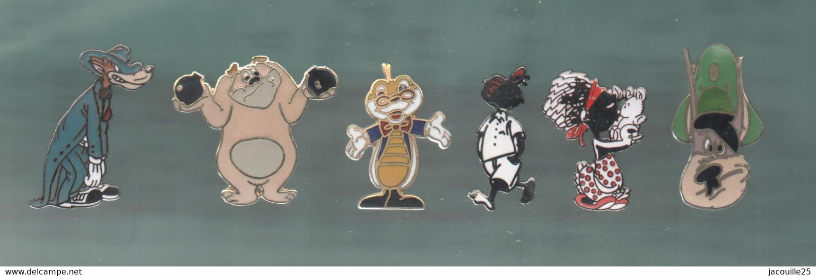 PINS PIN'S DISNEY 1184 EGF FILLETTE GARCON CHIEN  LOUP  LOT 6 PINS - Disney