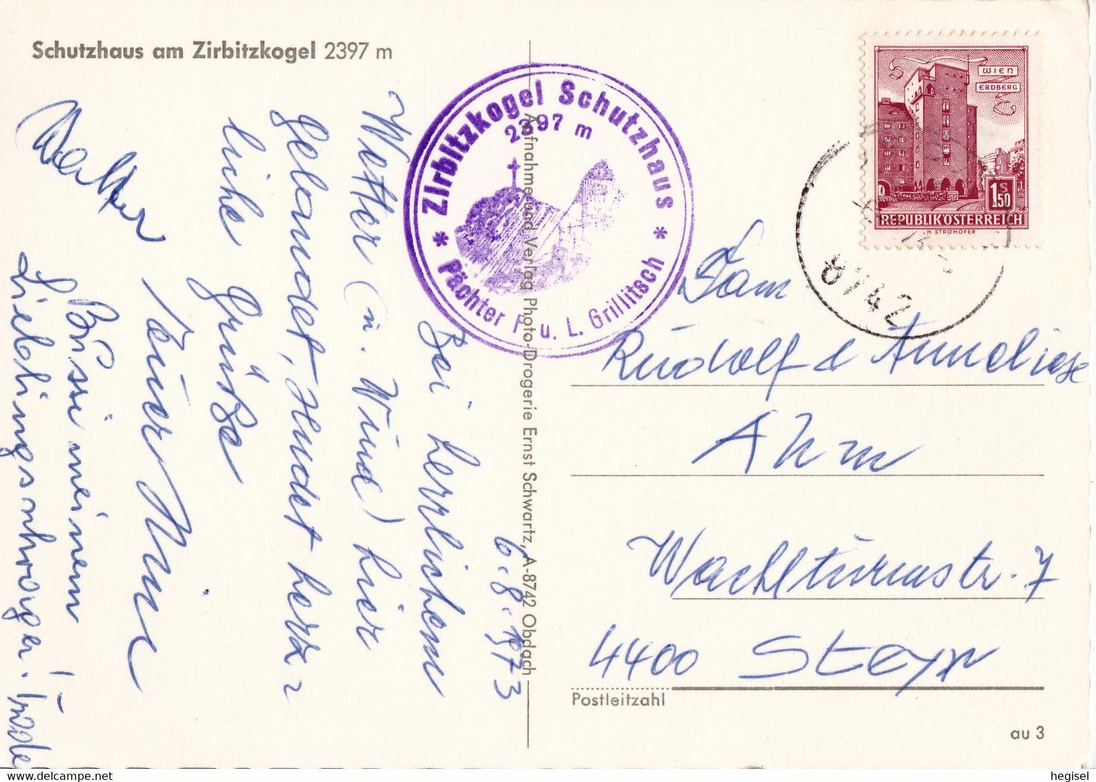 1973, Österreich, Schutzhaus Am Zirbitzkogel, Steiermark - Obdach