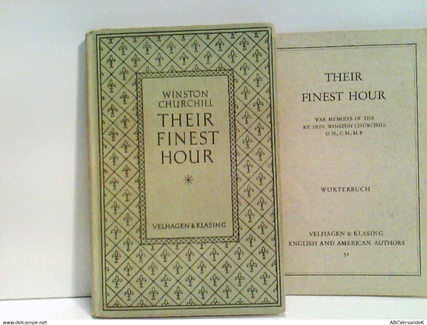 Their Finest Hour : War Memoirs. - Livres Scolaires