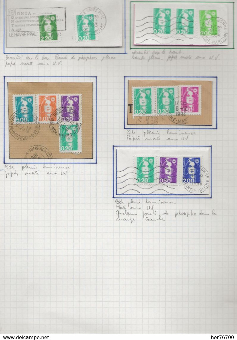 CLASSEUR VARIETES DIVERSES DE LA MARIANNE DU BICENTENAIRE   (marianne De Briat) - 1989-1996 Marianne Du Bicentenaire