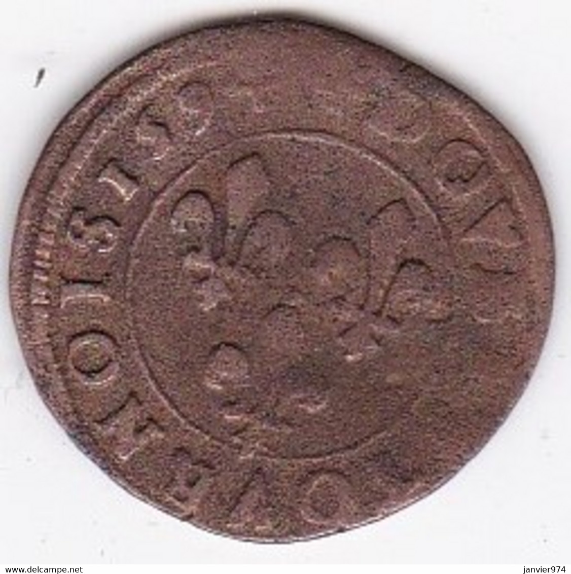 Double Tournois 1594 Clermont En Auvergne , Henri IV, CGKL 174 - 1589-1610 Henry IV The Great
