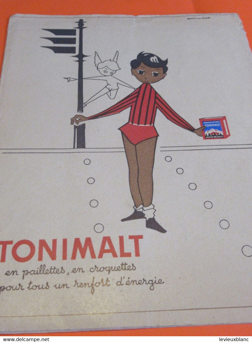 Protège-Cahier/ TONIMALT En Paillettes, En Croquettes/LAIT MONT BLANC /Mes Dessert Et Goûters/ /Vers 1950        CAH319 - Omslagen Van Boeken