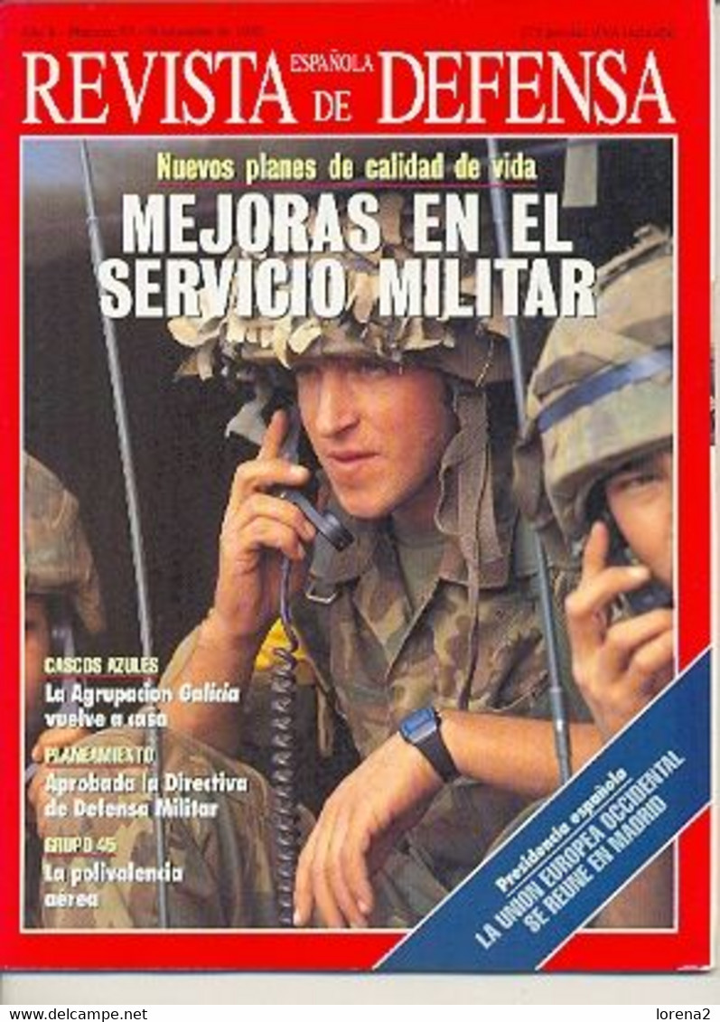 Revista Española De Defensa, Noviembre De 1995. Nº 93.  Reesde-93 - Spagnolo