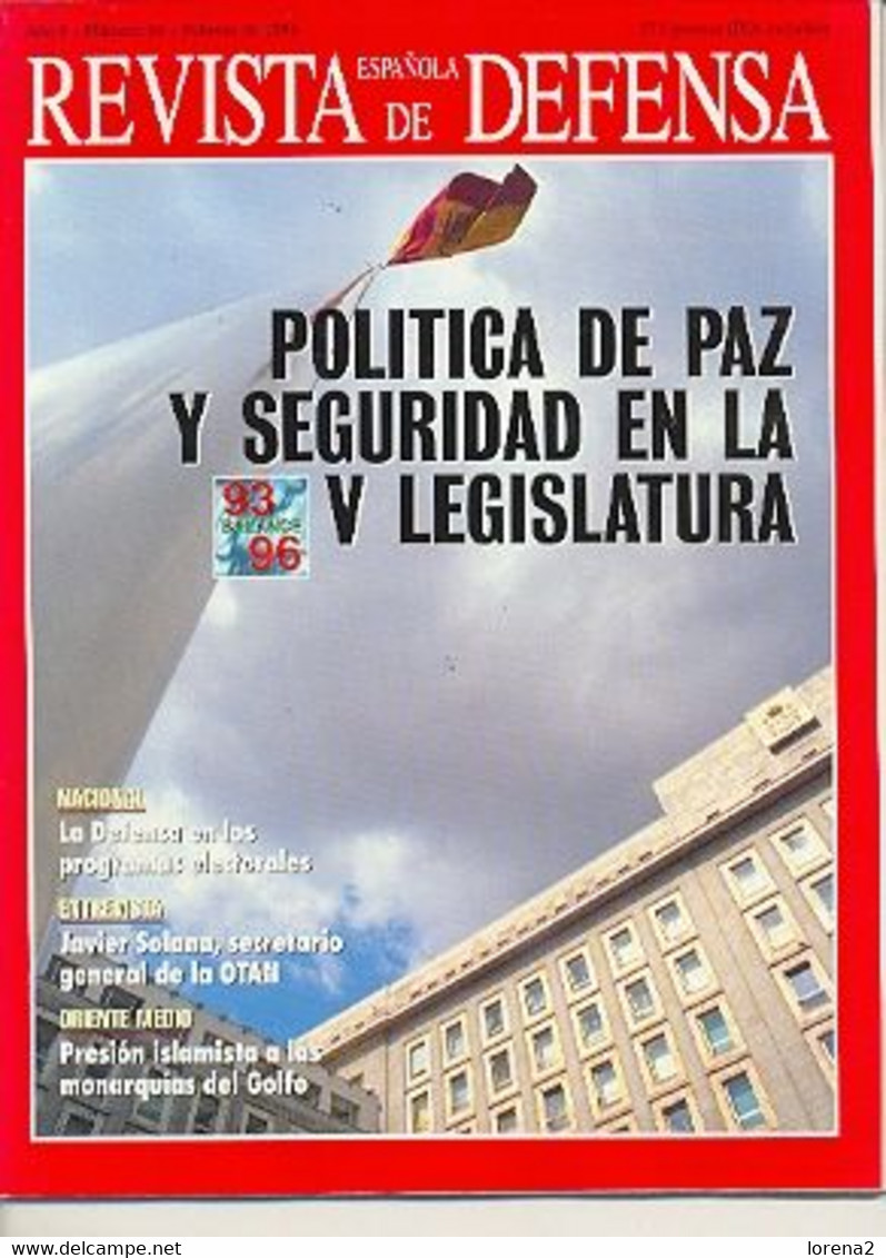 Revista Española De Defensa, Febrero De 1996. Nº 96.  Reesde-96 - Spagnolo