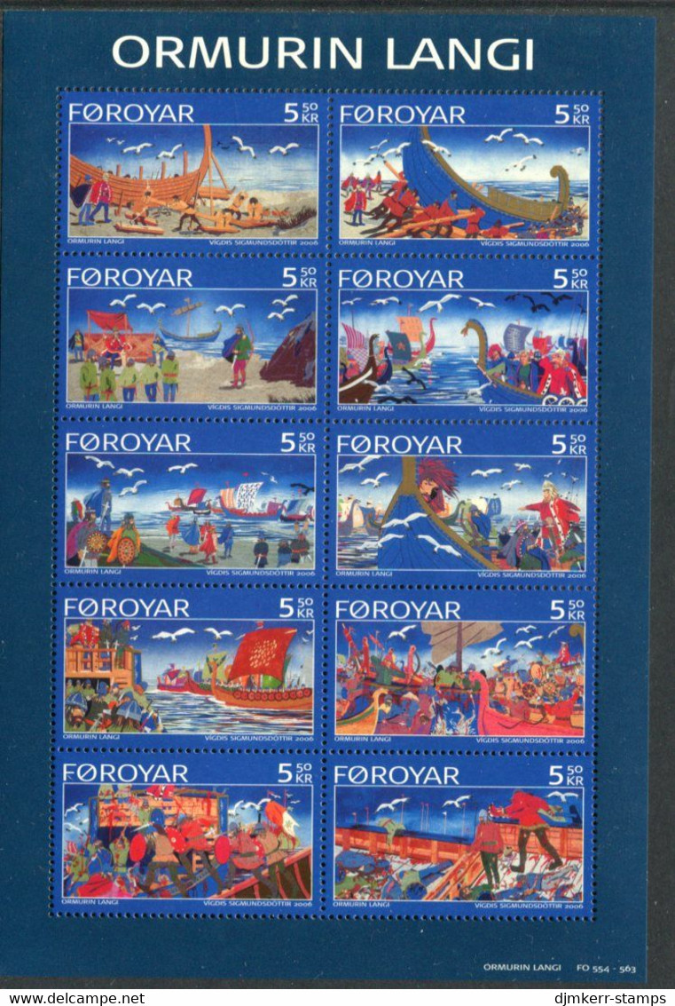 FAEROE ISLANDS 2006 The Ballad Of The Great Orm MNH / **.  Michel 562-71; SG 509-18 - Islas Faeroes