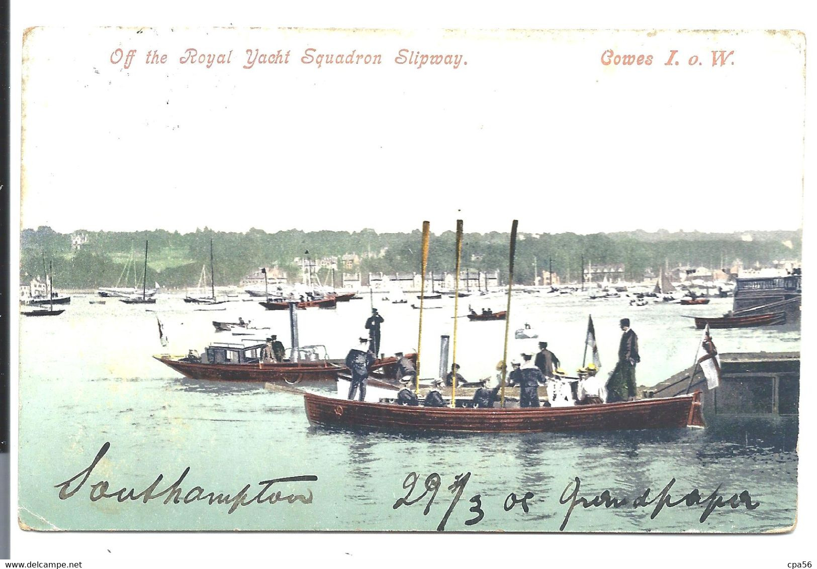 SOUTHAMPTON - Royal Yacht Squadron Slipway 1914 - Southampton