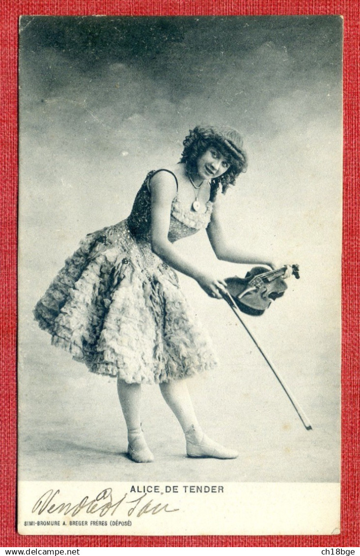 CPA Chanteuse  Alice De TENDER Artiste De Cabaret Vers 1900 - Bataclan, Folies Bergères, Eldorado - Cabaret