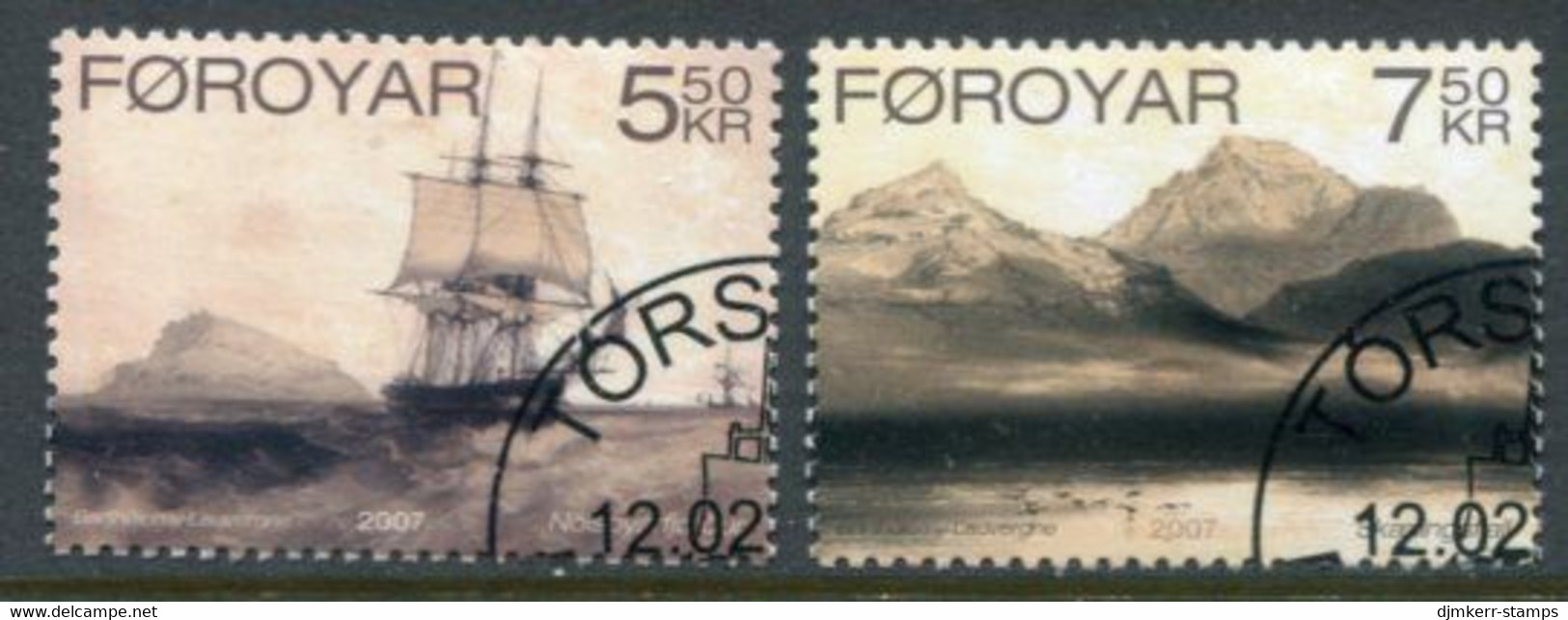 FAEROE ISLANDS 2007 Lauvergne Lithographs Used.  Michel 596-97; SG 537-38 - Faroe Islands