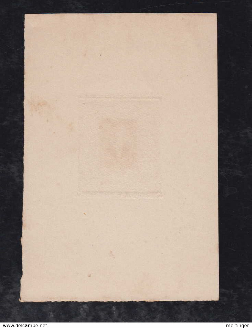 Brazil Brasil 1882 Proof Cotton Block Dom Pedro 1000R Brown - Unused Stamps