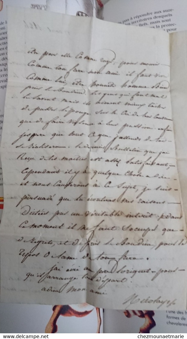 1826 2 LETTRES AUTOGRAPHES SIGNEES DU COMTE RAYMOND ET CHRISTIAN DE NICOLAY SUR LE DECES DE ROGER LE FILS ET FRERE - 1801-1848: Précurseurs XIX