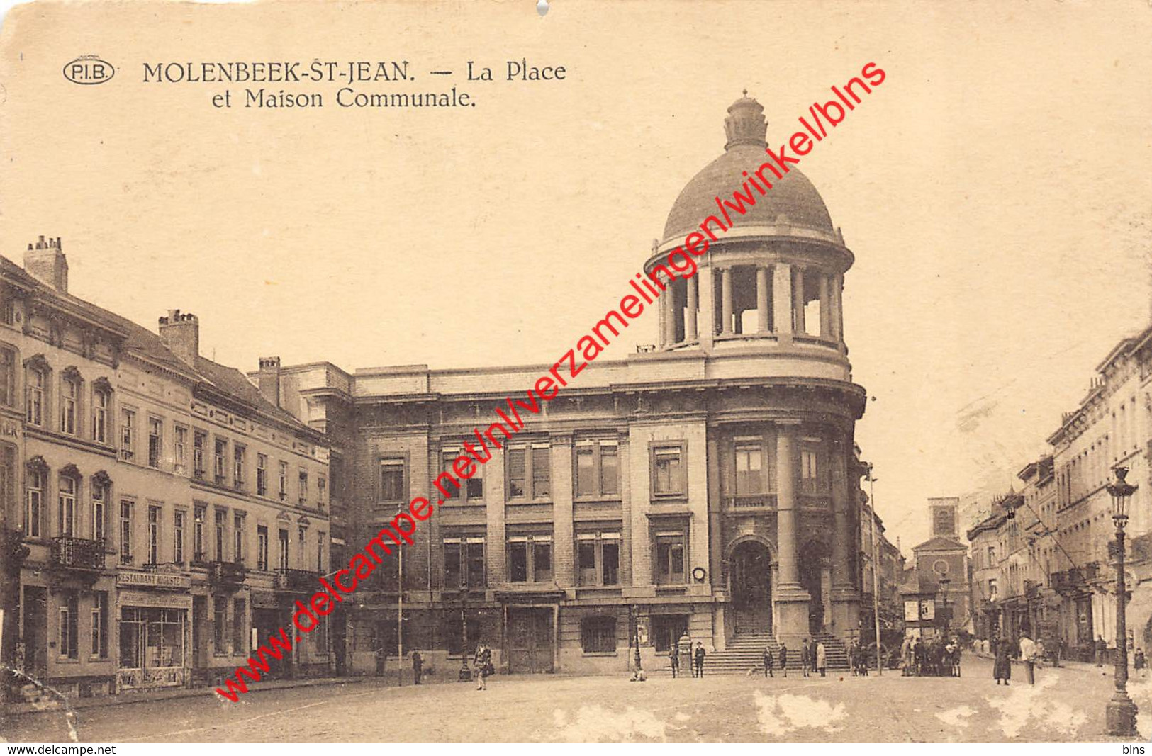 La Place Et Maison Communale - Restaurant Auguste - St-Jans-Molenbeek - Molenbeek-St-Jean - Molenbeek-St-Jean - St-Jans-Molenbeek