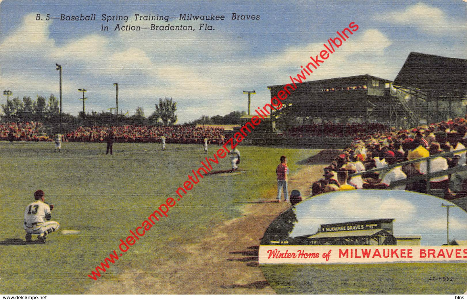 Baseball Spring Training - Milwaukee Braves In Action - Bradenton Florida United States - Baseball - Bradenton