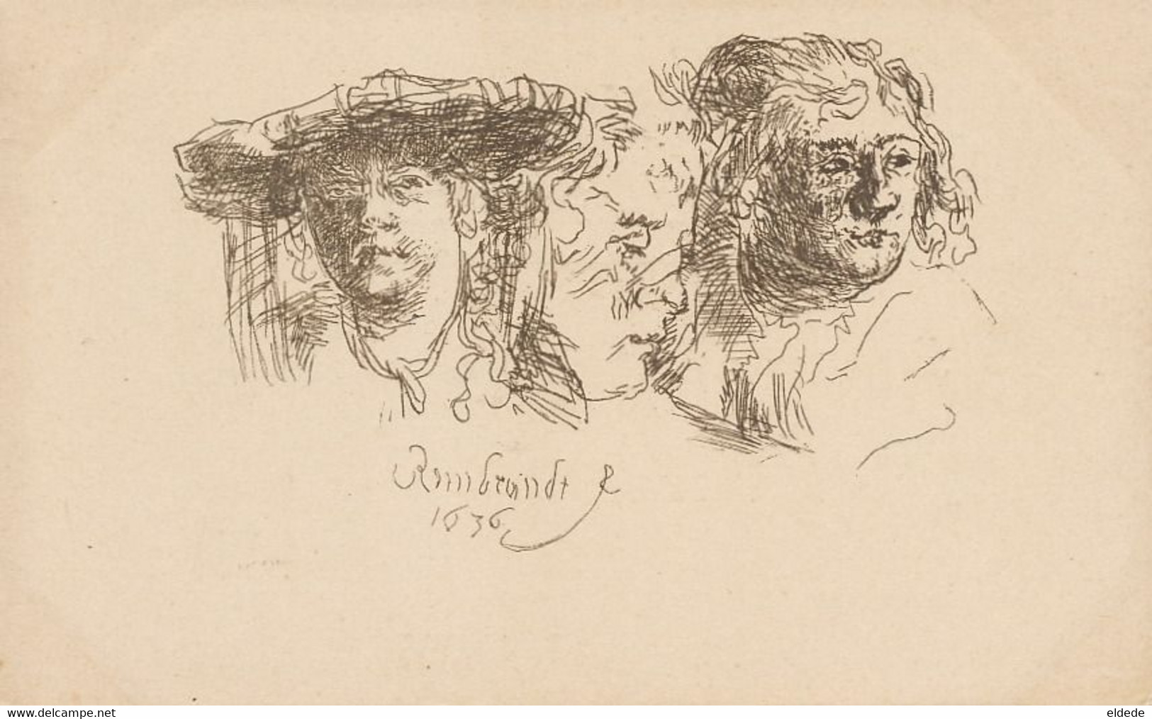 Art Card Rembrandt Born In Leiden 1636  Undivided Back - Leiden