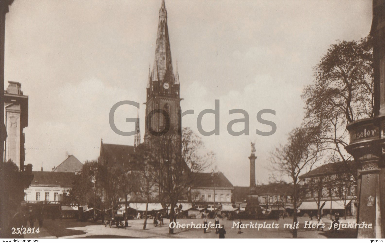 Germany - Oberhausen - Marktplatz Mit Herz Jesukirche - Oberhausen