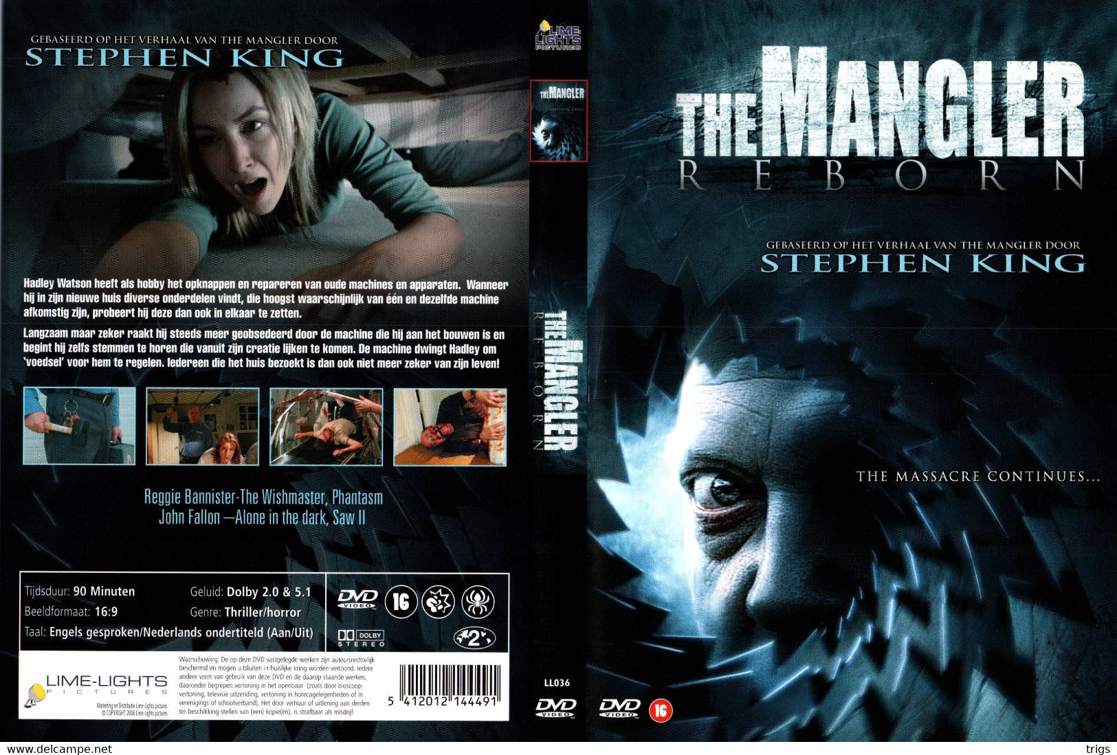 DVD - The Mangler Reborn - Horreur