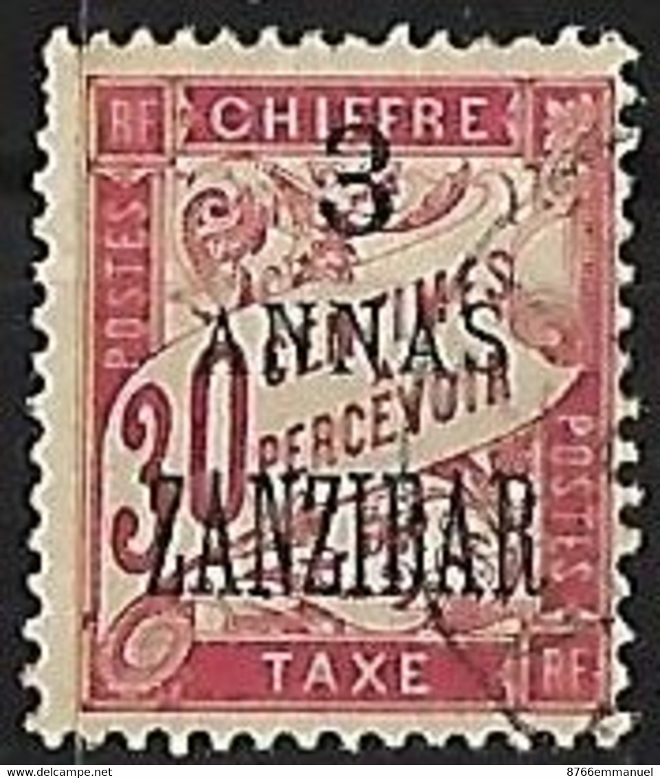 ZANZIBAR TAXE N°4 - Used Stamps