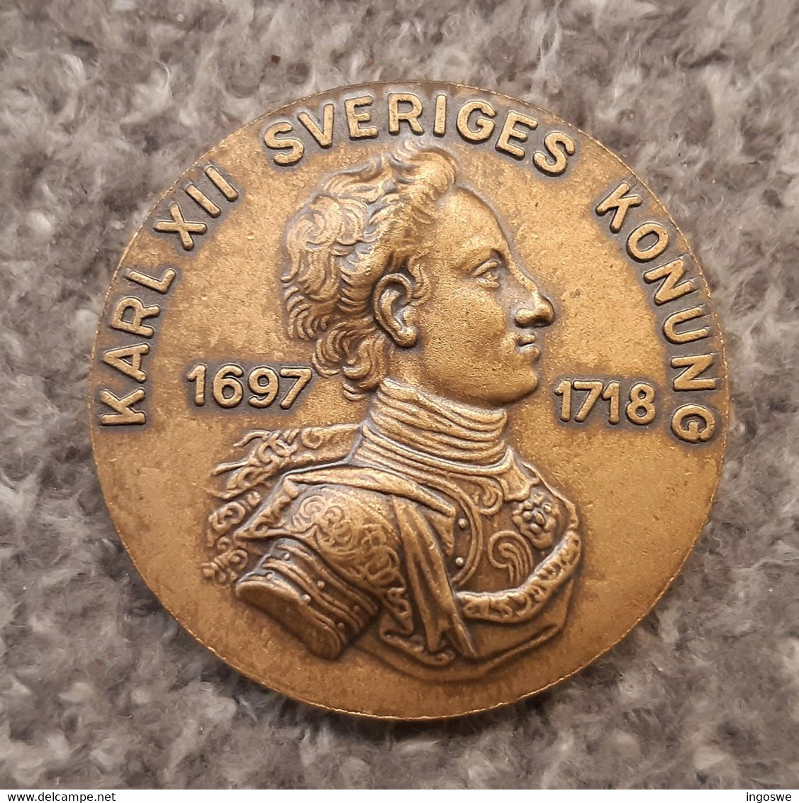 Sweden Shooting Medal 1987 With Carolus XII (1697-1718) - Royaux / De Noblesse