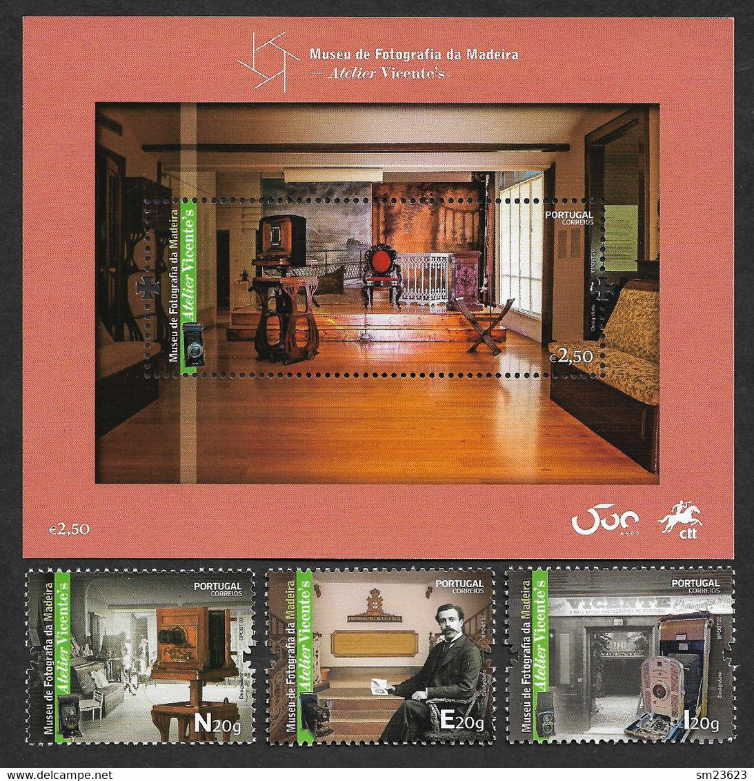 Portugal   2020 , Museu De Fotografia Da Madeira - Atelier Vicente`s (Sheet+Stamps) - Postfrisch / MNH / (**) - Neufs