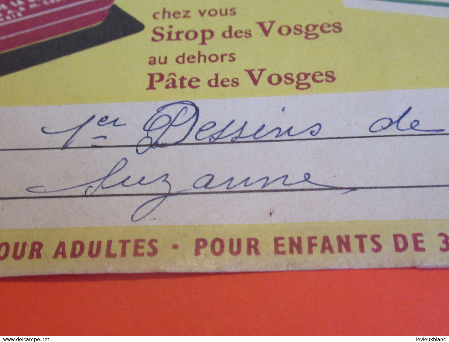 Protège-Cahier/Pharmacie/SIROP Des VOSGES CAZE /Fini Mon Gros Rhume/Vers 1950    CAH322 - Copertine Di Libri