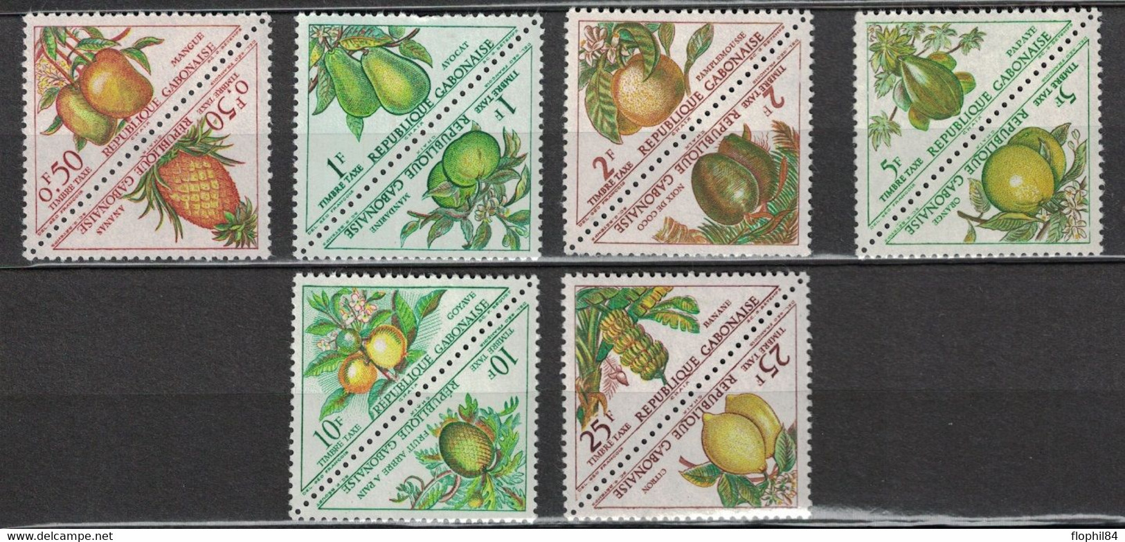 GABON - COLLECTION A COMPLETER - DE 1959 A 1967 AVEC POSTE AERIENNE ET TAXE - COTE Y&T 2013 -  331€. - Gabon (1960-...)