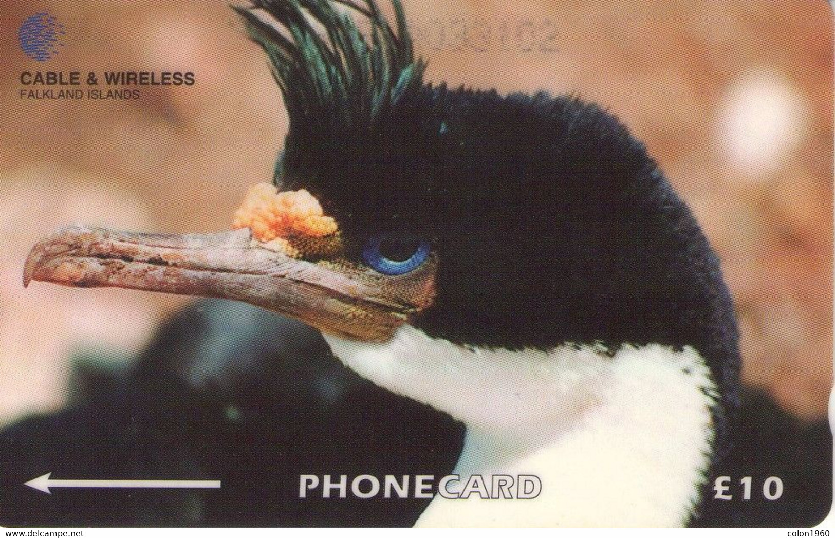 FALKLAND ISLANDS (MALVINAS). FLK-314A. King Cormorant (Reprint). 20000 Ex. (009) - Falkland Islands