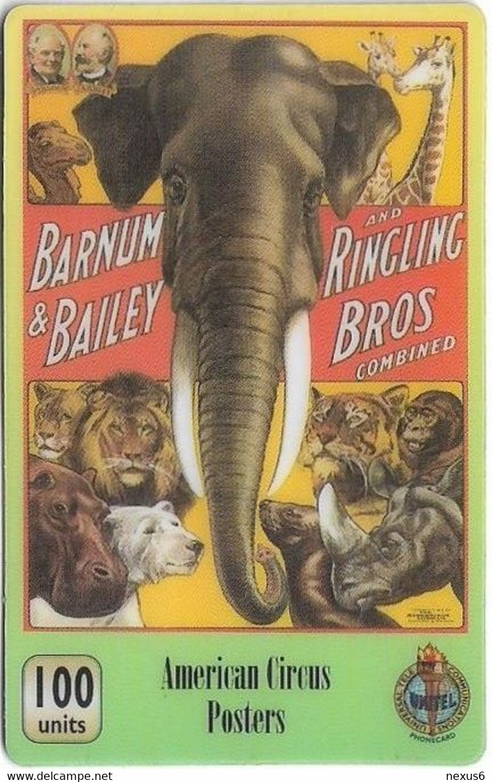 UK - Unitel - UT - 0003 - Walt Disney - American Circus Posters, Fake Prepaid 100Units - [ 8] Ediciones De Empresas