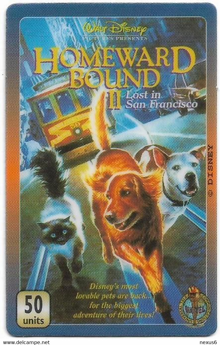 UK - Unitel - UT - 0273 - Walt Disney - Homeward Bound II, Fake Prepaid 50Units - [ 8] Firmeneigene Ausgaben