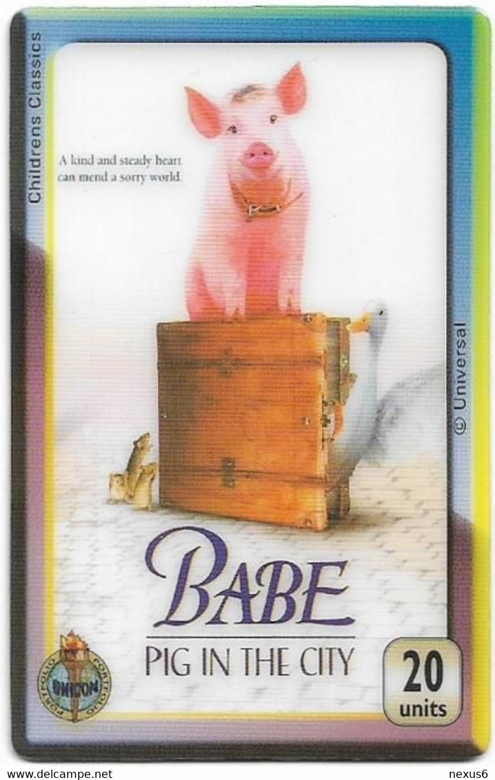 UK - Unitel - UT - 0417 - Walt Disney - Babe, Pig In The City, Fake Prepaid 20Units - [ 8] Ediciones De Empresas