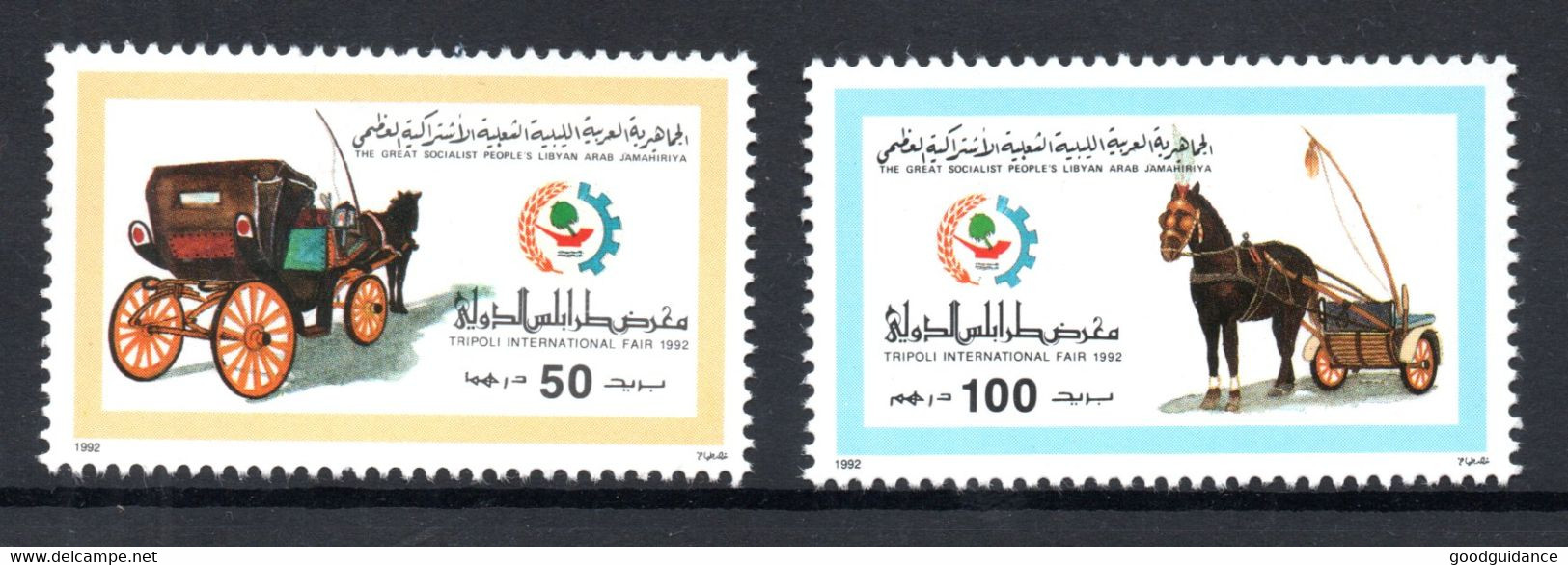 1992 - Libya - International Trade Fair, Tripoli - Charrette - Complete Set 2v.MNH** - Libya