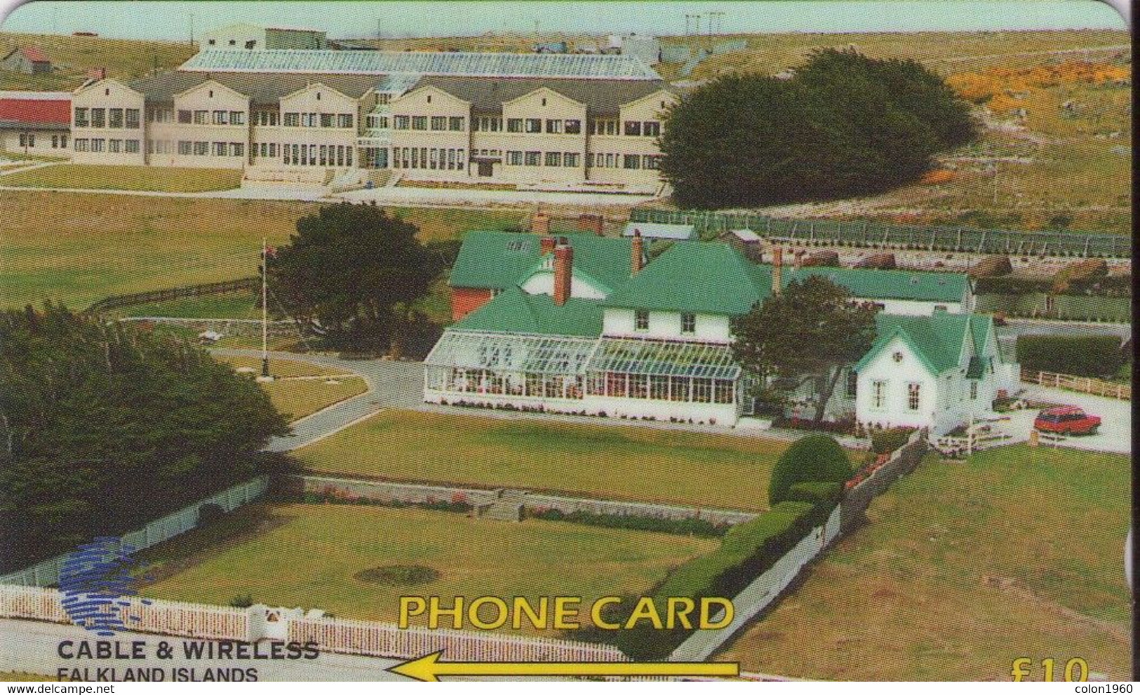 FALKLAND ISLANDS (MALVINAS).  FLK-161A (0). Government House. 30000 Ex. (013) - Falkland Islands