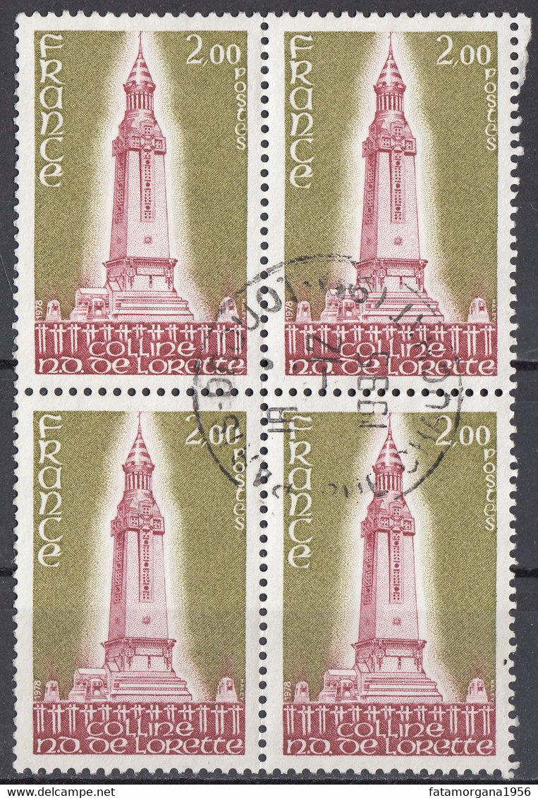 FRANCE - 1978 - Quartina Usata Di Yvert 2010. - Used Stamps