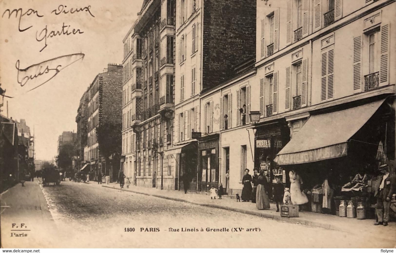Paris - 15ème Arrondissement - La Rue Linois à Grenelle - Magasins Commerces Hôtel - Arrondissement: 15