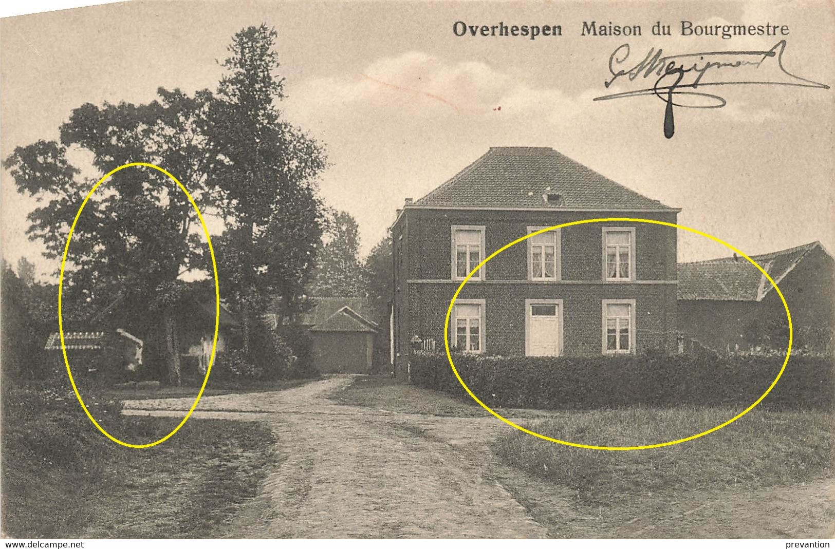 OVERHESPEN - Maison Du Bourgmestre - Carte Circulé - Linter