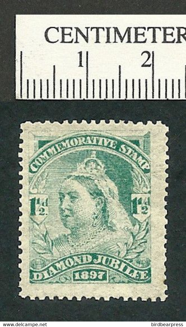 B67-44 GB UK 1897 Queen Victoria QV Diamond Jubilee 1.5 Pence MNH - Vignette Locali E Private