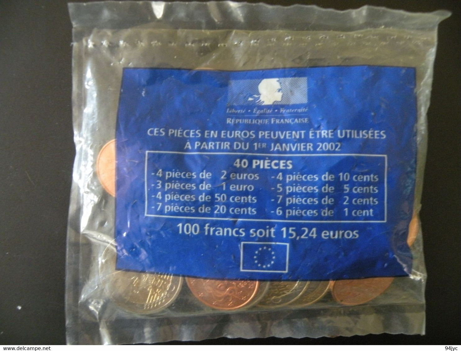 Starter Kit Euros France 2002 Neuf Sous Blister - Frankrijk