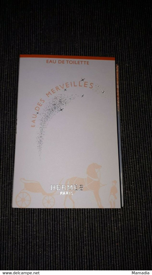 ÉCHANTILLON PARFUM EAU DES MERVEILLES HERMES EAU DE TOILETTE POUR COLLECTION - Muestras De Perfumes (testers)