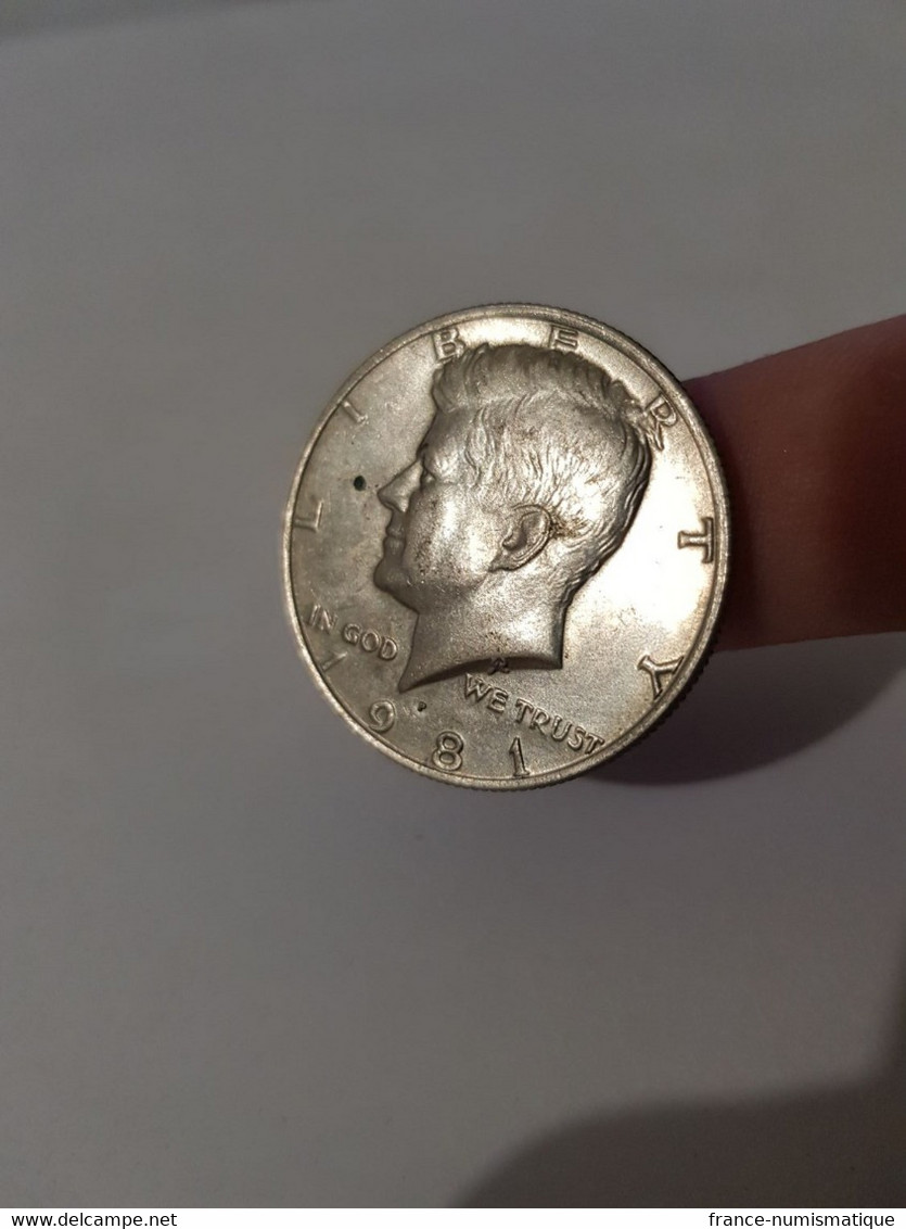 Pièce De Half Dollar Kennedy 1981 P - Autres – Amérique