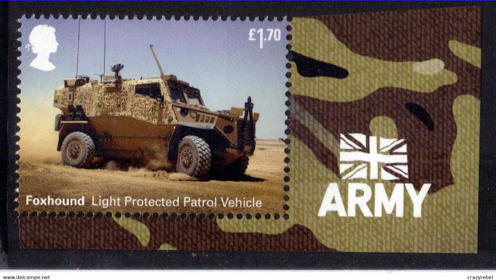 GB 2021 QE2 £1.70 British Army Vehicles Foxhound Patrol Umm Ex M/S ( K658 ) - Neufs