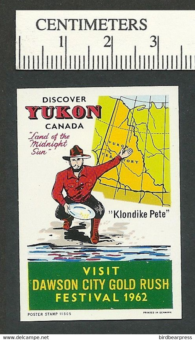 B67-74 CANADA 1962 Yukon Dawson City Gold Rush Festival MHR - Local, Strike, Seals & Cinderellas