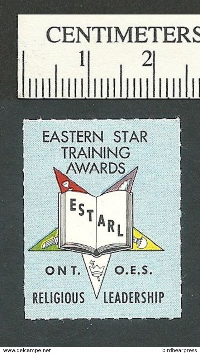 B67-85 CANADA Ontario Eastern Star Training Awards Stamp MNH - Viñetas Locales Y Privadas