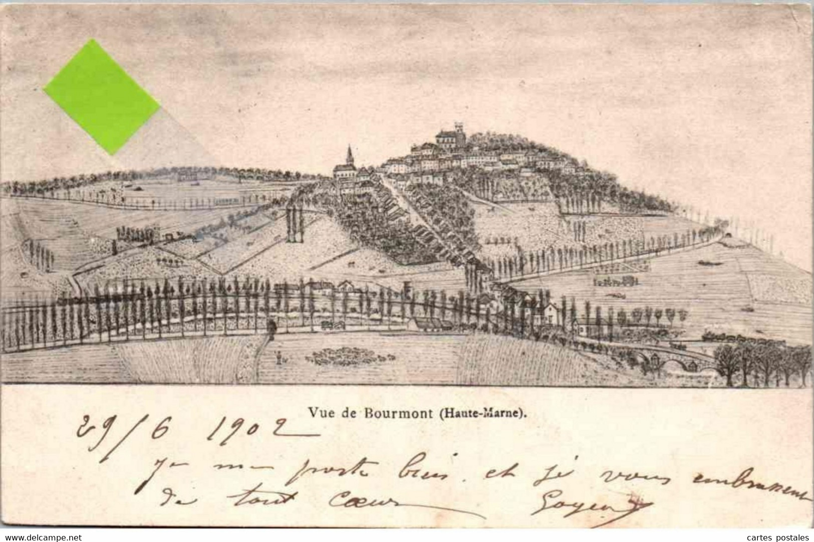 * Vue De BOURMONT - Bourmont