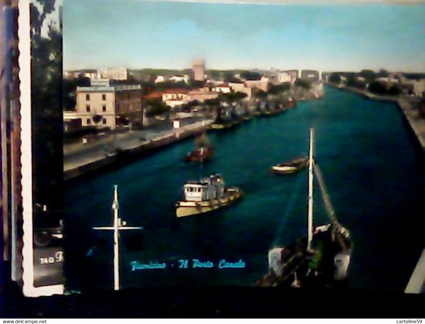 FIUMICINO PANORAMICA DEL PORTO CANALE    VB1962 IM3992 - Fiumicino