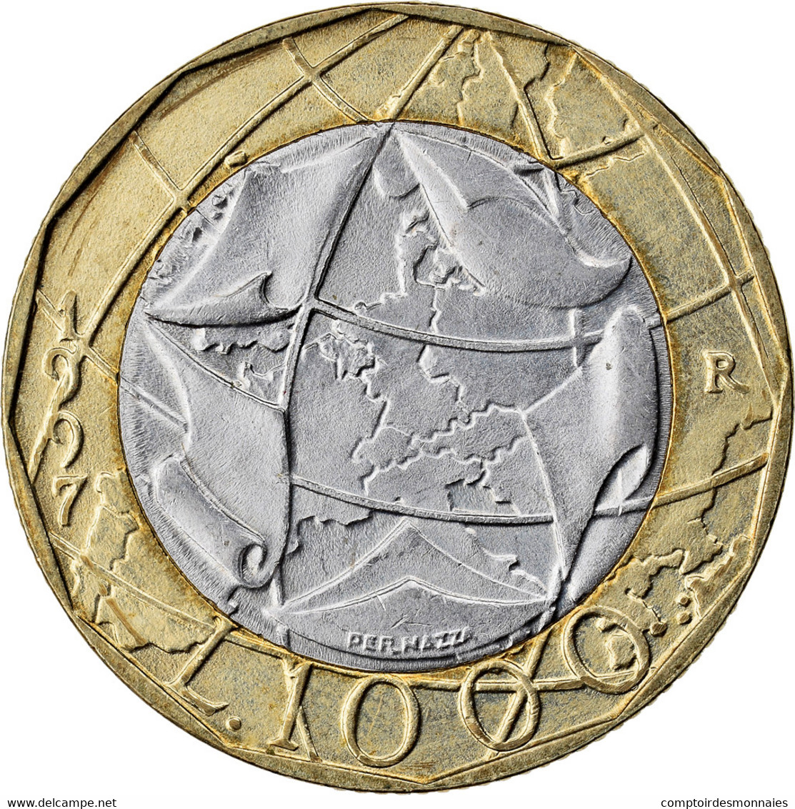 Monnaie, Italie, 1000 Lire, 1997, Rome, TTB+, Bi-Metallic, KM:194 - 1 000 Liras