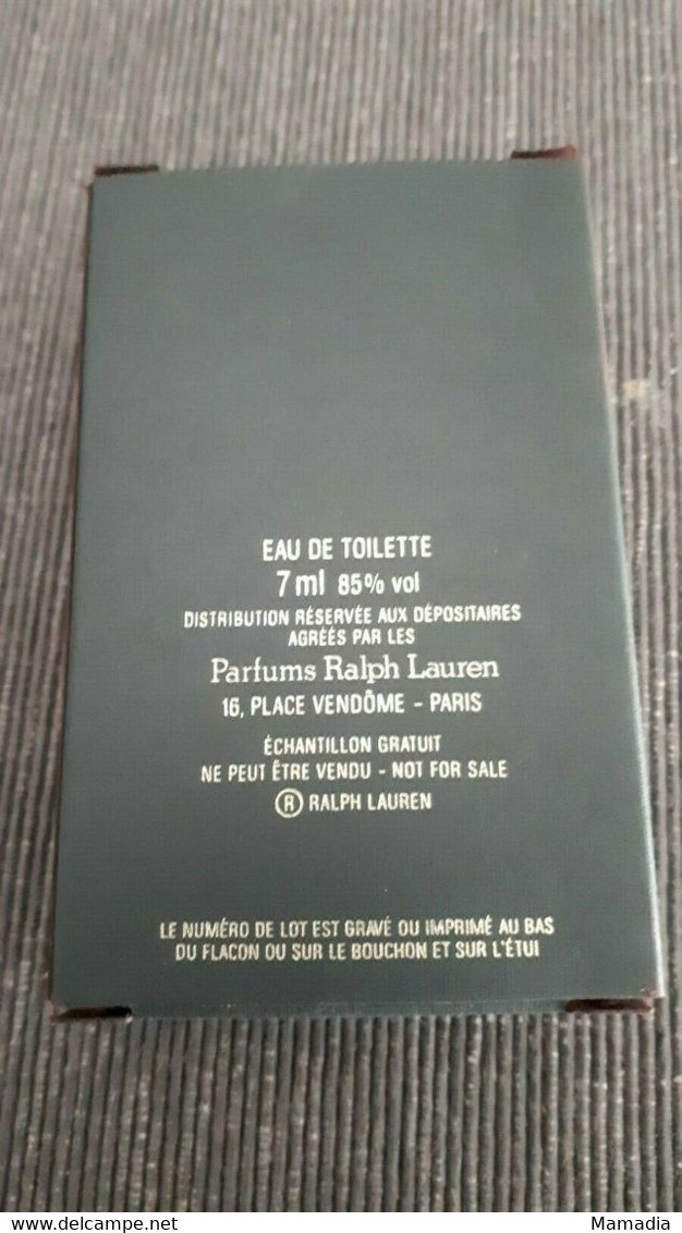 PARFUM PERFUME FLACON MINIATURE POLO RALPH LAUREN EAU DE TOILETTE - Miniatures Hommes (avec Boite)