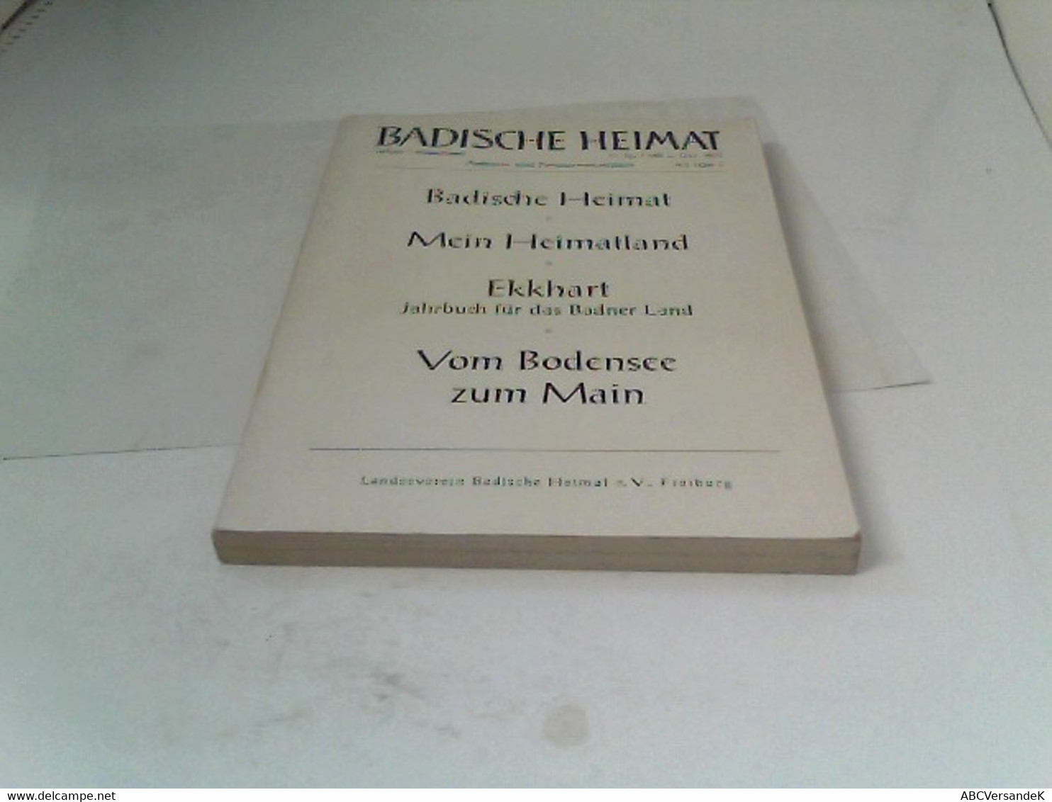 Badische Heimat - Mein Heimatland 51.Jahrgang 1971 Heft 4 - Alemania Todos